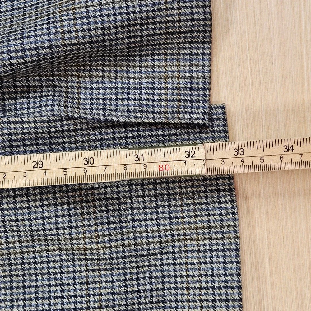 Chaps Ralph Lauren Blazer‎ Mens L Blue Silk Wool Houndstooth Sport Coat Canada